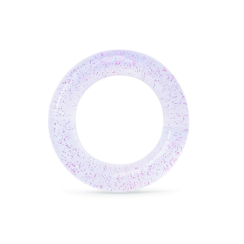 Wholesale 10PCS Sparkling Powder DIY Heart Round Silicone Beads